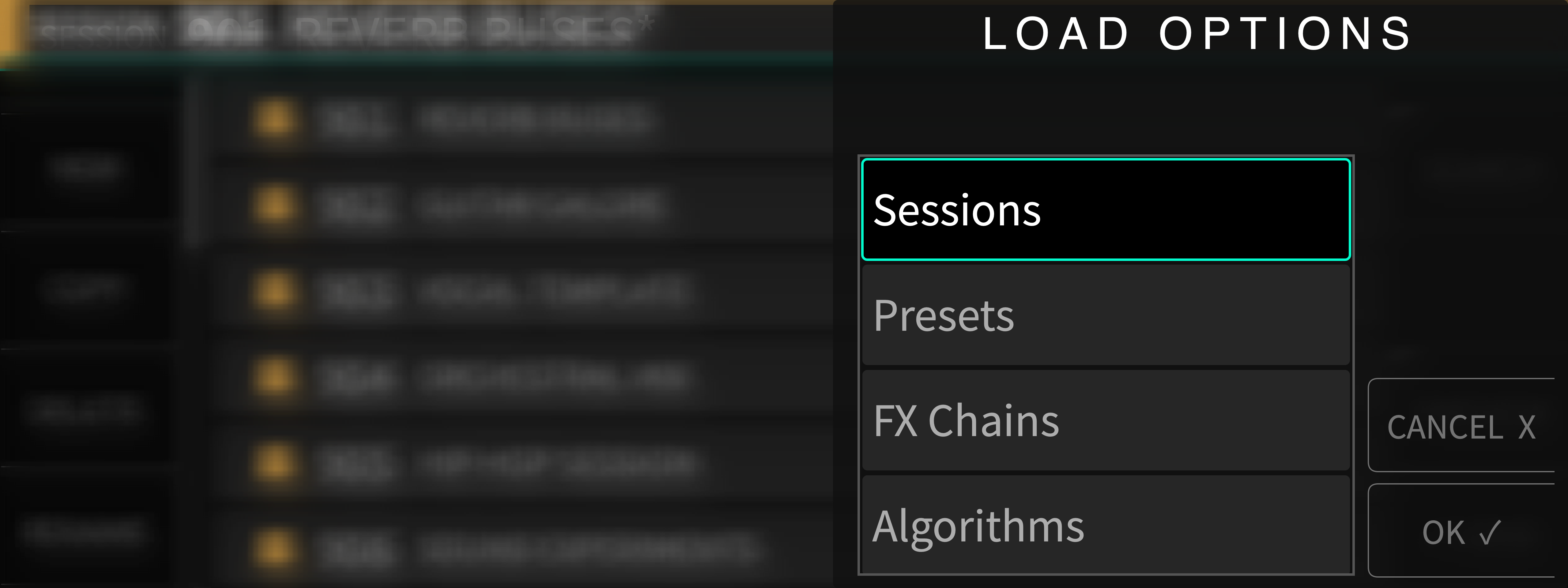 load dialog