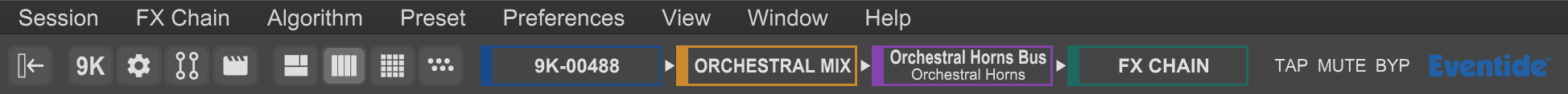 Emote’s Menu Bar.