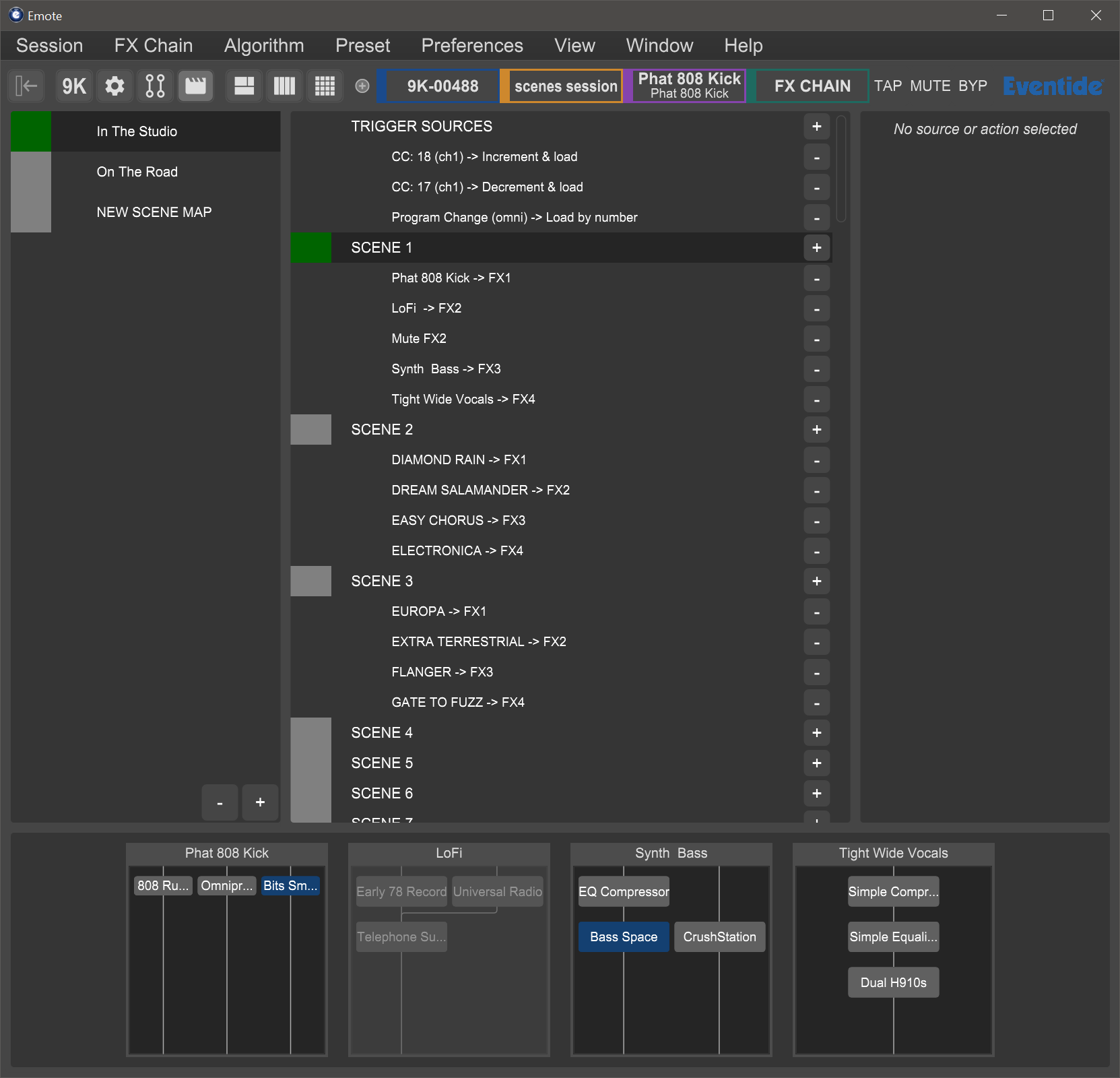 Emote's Scenes View