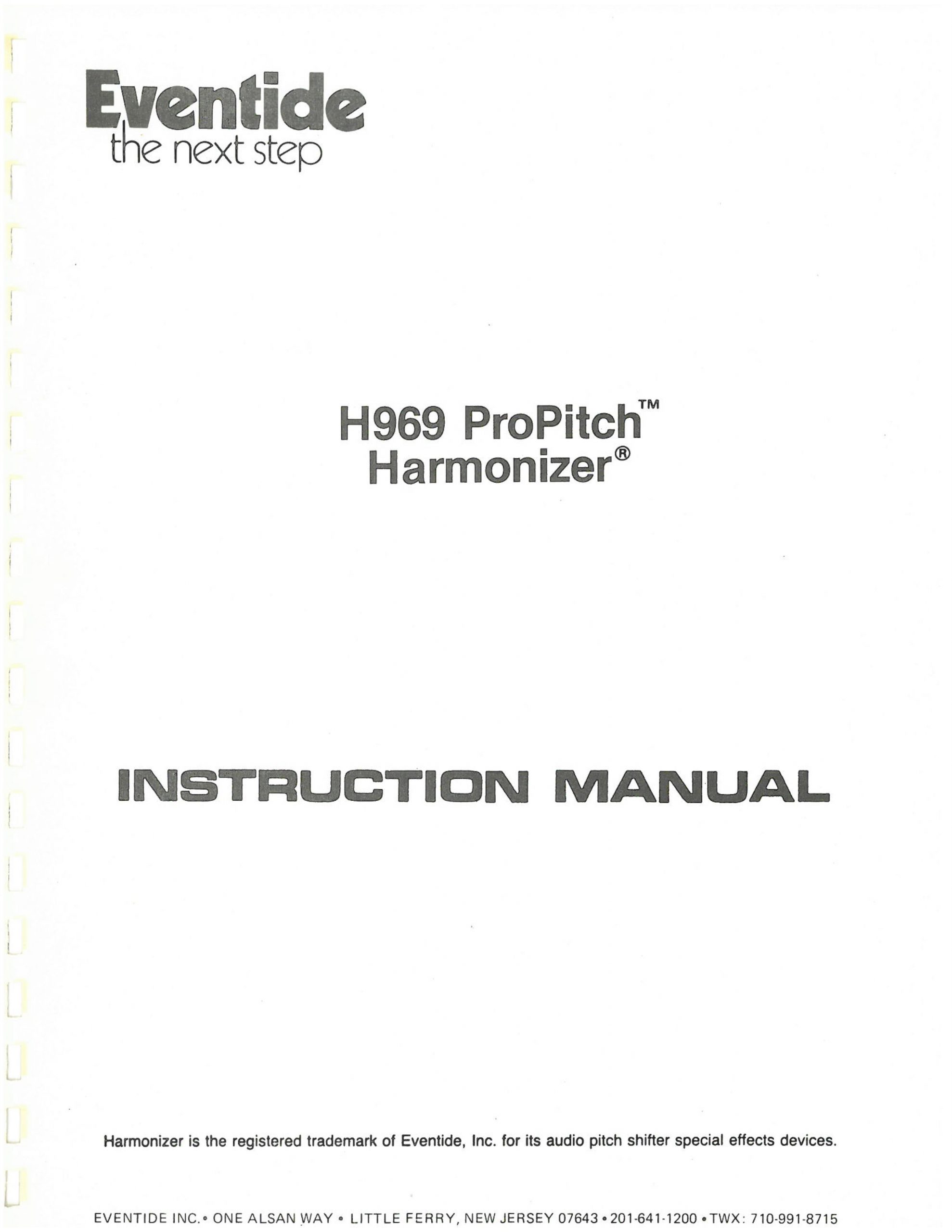 H969 Harmonizer - Eventide Audio
