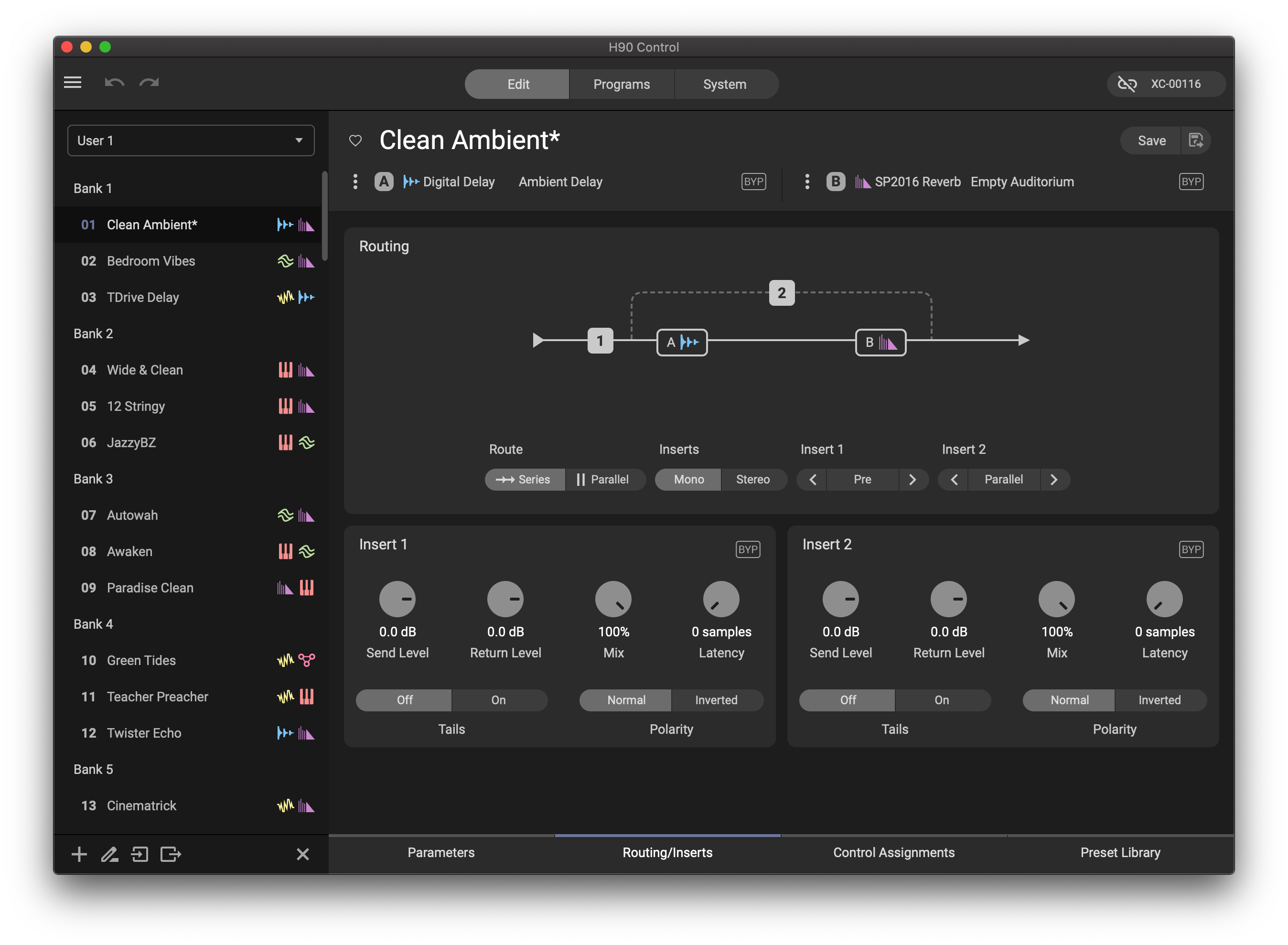 change h9 hotswitch control