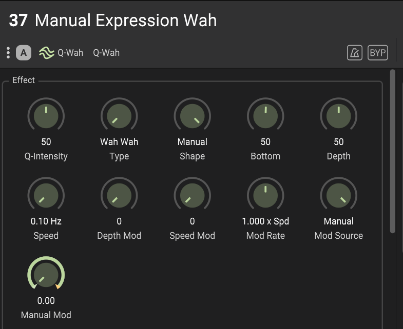 0 Manual Expression Wah